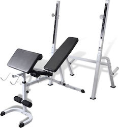 vidaXL Adjustable Biceps Workout Bench with Stands