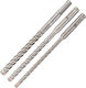 Bosch Set of 3 Four-Cut Drills with SDS Plus Shank for Masonry
