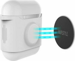 AHAstyle PodFit PT09 Holder in White color for Apple AirPods 1 / AirPods 2