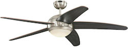 Westinghouse Bendan LED Ceiling Fan 132cm with Light and Remote Control Chrome/Wenge