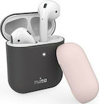 Puro Hülle Silikon in Gray Farbe für Apple AirPods 1 / AirPods 2