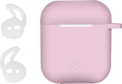 Celly AirCase Case Silicone in Pink color for Apple AirPods 1 / AirPods 2