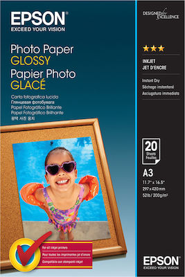 Epson Φωτογραφικό Χαρτί A3 200gr/m² για Εκτυπωτές Inkjet 20 Φύλλα