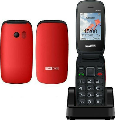 MaxCom MM817 Dual SIM Mobil cu Butone Mari Roșu