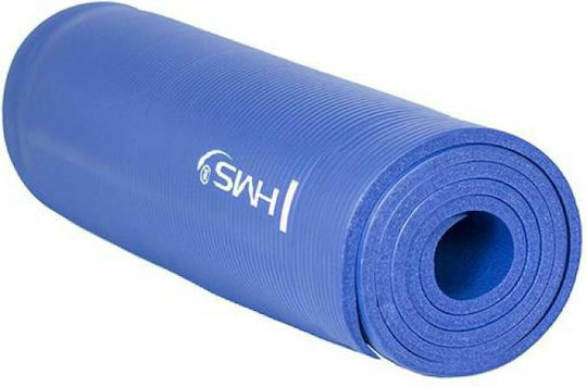 HMS YM03 Foldable Exercise Mat Pilates Blue with Carry Strap (183x61x0.1cm)