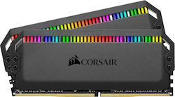 Corsair Dominator Platinum RGB 16GB DDR4 RAM με 2 Modules (2x8GB) και Ταχύτητα 4000 για Desktop