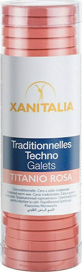 Xanitalia Ceară Depilatoare Discuri Pentru Față și Corp Pentru Pieli Sensibile Titan Roz 400gr