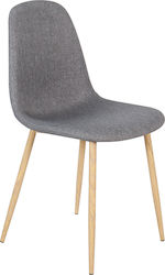 Dahlia Kitchen Fabric Chair Γκρι 50x43x86cm