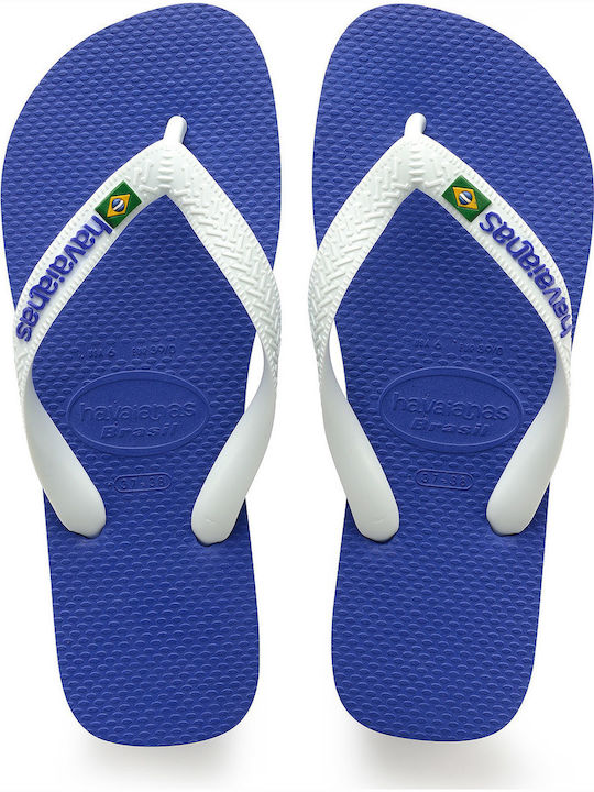 Havaianas Brasil Logo Men's Flip Flops White