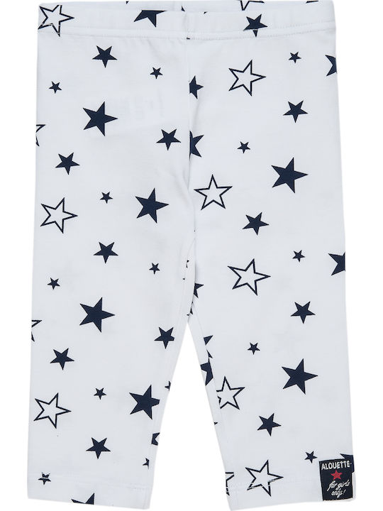 Alouette Kinder Leggings Capri Weiß