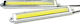 Autoline Daytime Light Rectangular Lămpi de funcționare pe timp de zi Auto LED Universal 12V 21cm 2buc