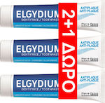 Elgydium Antiplaque Οδοντόκρεμα κατά της Πλάκας 3x100ml