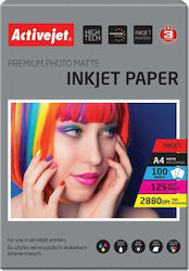 Active Jet Premium Fotopapiere Matt A4 (21x30) 100 Blätter