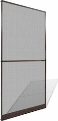 vidaXL Screen Door Permanent Brown from Fiberglass 240x120cm 141566