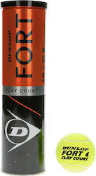 Dunlop Fort Clay Μπαλάκια Τένις για Τουρνουά 4τμχ