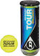 Dunlop Tour Brilliance 111968 Practice Tennis Balls 3pcs