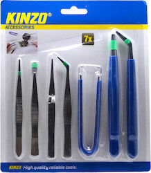 Kinzo Set 79340 Tweezers for Phone Repair 7pcs