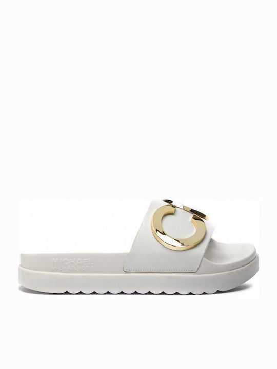 Michael Kors Cortlandt Women s Slides White 40R9HOFA1L QTJ