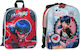 Gim Ladybug Double-Sided School Bag Backpack Kindergarten Multicolored 12lt