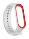 Senso Strap Silicone with Pin White (Mi Band 3/Mi Smart Band 4) SEBXMB16WR