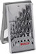 Bosch X-Line Set of 7 Drills with Cylindrical Shank for Wood