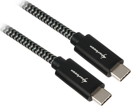 Sharkoon Braided USB 3.1 Cable USB-C male - USB-C Gray 1m