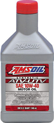 Amsoil ATV/UTV Synthetic Motorcycle Oil for Four-Stroke Engines 10W-40 946ml