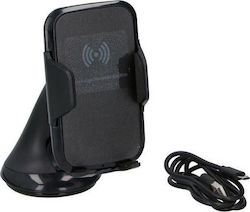 Dunlop Car Mobile Mount with Wireless Charging Black