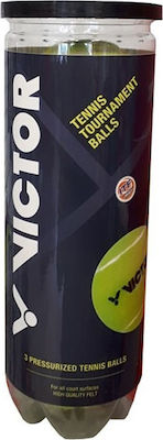 Victor Tournament Tennis Balls 3pcs