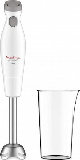 Moulinex Ραβδομπλέντερ με Ανοξείδωτη Ράβδο 450W Λευκό
