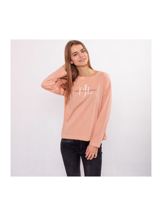 Pepe Jeans Lourdes Winter Damen Bluse Langärmelig Rosa