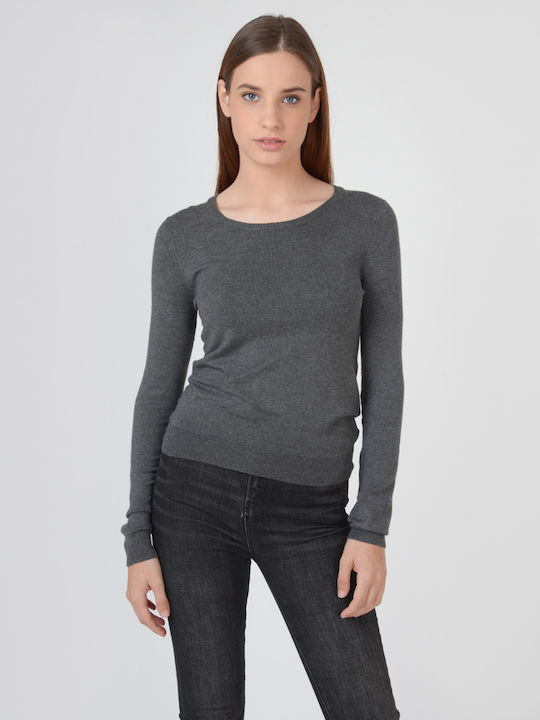 Funky Buddha Women's Long Sleeve Pullover Gray 001.002546-ANTHRACITE