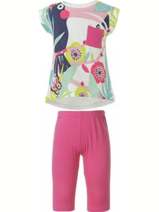 Energiers Kids' Set with Leggings Summer 2pcs Multicolour