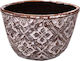 Fylliana Dekorative Schüssel Keramik Mehrfarbig 20x20x13cm 1Stück