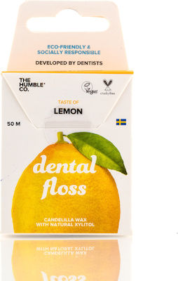 The Humble Co. Natural Ață Dentară firului dentar Lămâie 50m 1buc