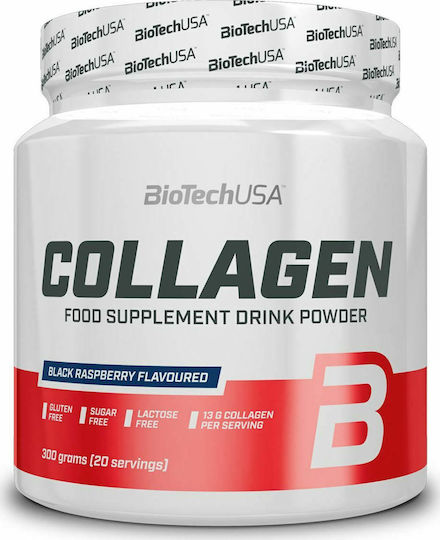 Biotech USA Collagen with Vitamin C 300gr Black Raspberry