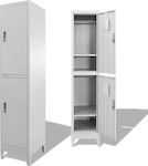 Locker Metal with 2 Cabinets 38x45x180cm