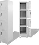 Locker Metal with 4 Cabinets 38x45x180cm