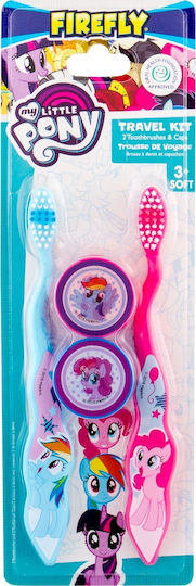 Firefly My Little Pony Комплект Детски Четки За Зъби За 3+ Години 2 Бройки Розови / Сини