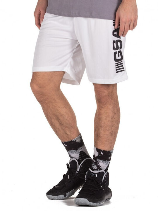 GSA Men's Athletic Shorts Star White