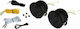 Dectane Dayline Στρογγυλό Φώτα Ημέρας Αυτοκινήτου LED Universal 12V 9cm 2τμχ