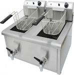 TzeTHan Commercial Electric Double Fryer 2x10lt 6.4kW 66x50x44cm