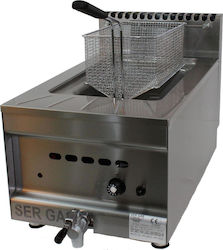 Sergas GF10 Commercial Gas Fryer 10lt 7kW 37.5x65x44cm