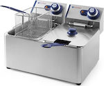 Hendi Blue Line Commercial Electric Double Fryer 2x6lt 6.6kW 55x43x29cm