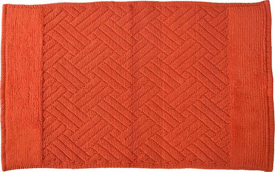 Dimitracas Badematte Baumwolle Rechteckig Syros 05584.003 Orange 50x80cm