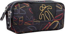 Totto Pencil Case with 2 Compartments Black Totto Pencil Case with 2 Compartments Black