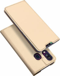 Dux Ducis Skin Pro Book Δερματίνης Χρυσό (Galaxy A40)