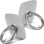 Mercury Wow Ring Holder for Mobile Phone in Silver Colour