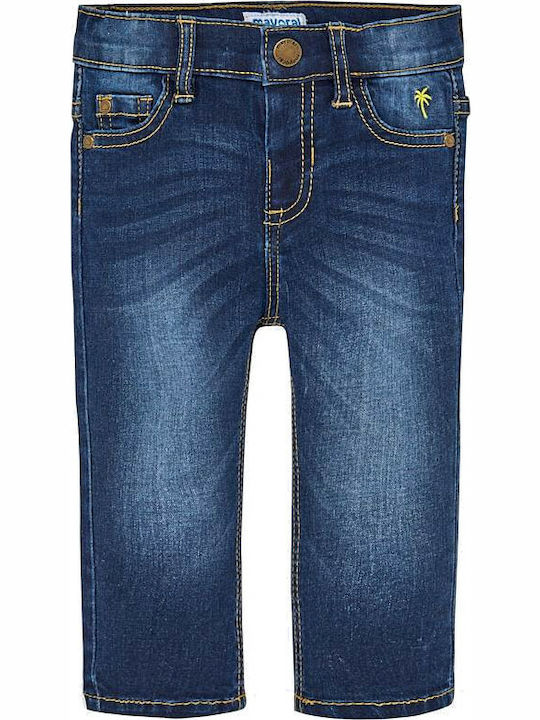 Mayoral Kids Denim Trousers Blue