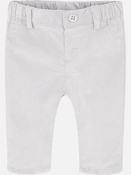 Mayoral Kids Corduroy Trousers Gray